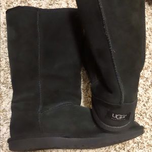 Black suede UGGS